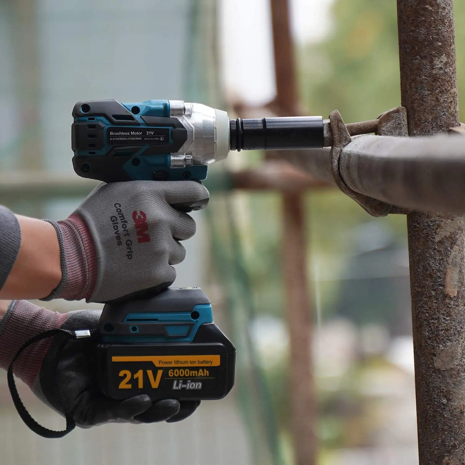 New Model21V 320N.m Lithium Battery Brushless Electric Impact Driver Wrench Machine