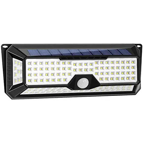 new product 1000 lumen 136 LED solar LED outdoor pir motion sensor wall light for garden