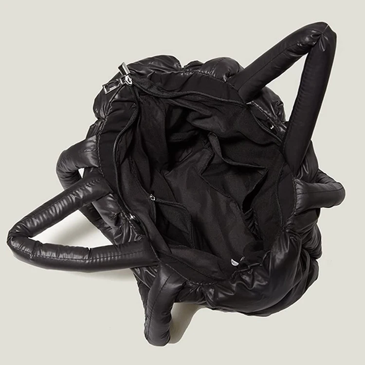 customazible Ladies Luxury Fashion Puff Cotton Winter big oversized Shoulder women Handbags large puffer tote bag quilted