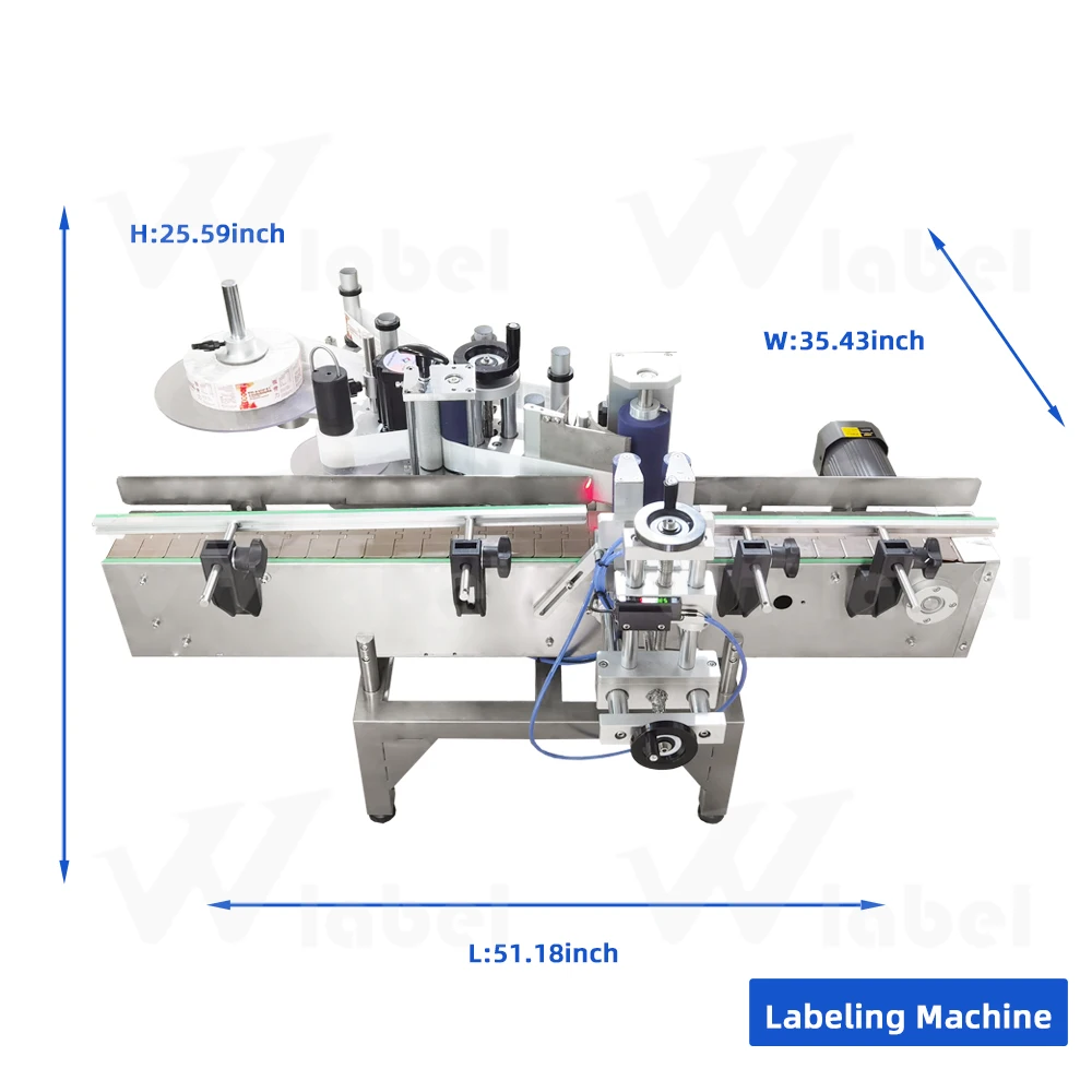automatic Desktop glass plastic round bottle filling capping and labeling production line for motor oil