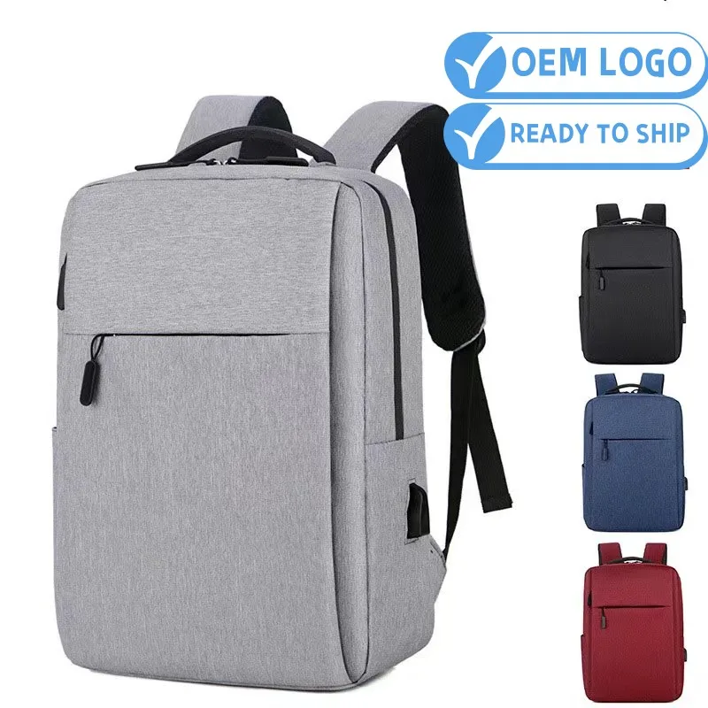Fashion Waterproof  USB Computer Bag Portable Laptop Inner Multi-functional Business Lightweight Travel Laptop Backpack