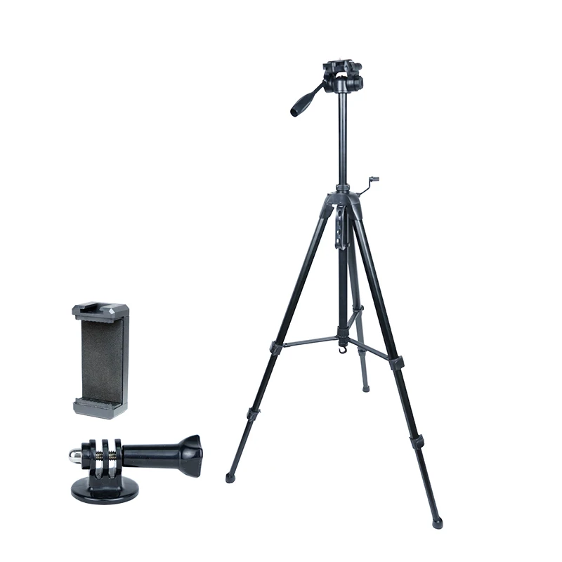 DIGIPOD 67inch Outdoor Portable Aluminum Camera Stand Tripod TikTok Vlogger Tripod for iPhone Smartphone
