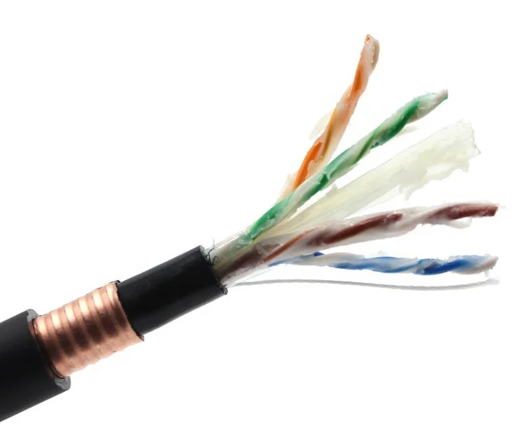 100% чистая медь CAT6 305 м 1000ft на открытом воздухе желе заполнено одиночный PE Куртка Бронированный для захоронения анти укуса крысы от китайского производителя