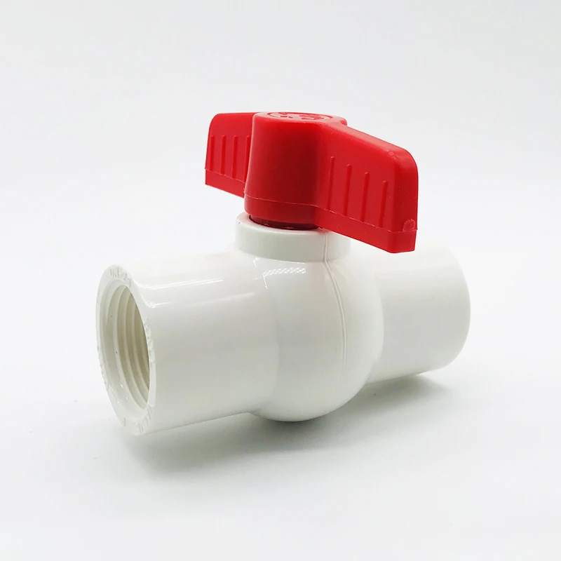 High Quality PN16 Socket/Thread 1/2'- 4' Water Ball Valve PVC Ball Valve With China Cheap Price