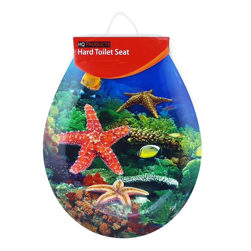 Мягкий чехол на сиденье унитаза, с принтом