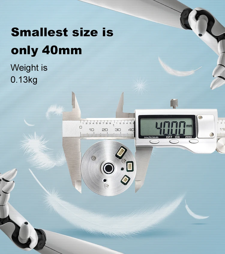 Servo Robot Arm Actuator robot joint module Servo Actuator Module Hollow Shaft 48VDC CAN CANopen for mini drone motor