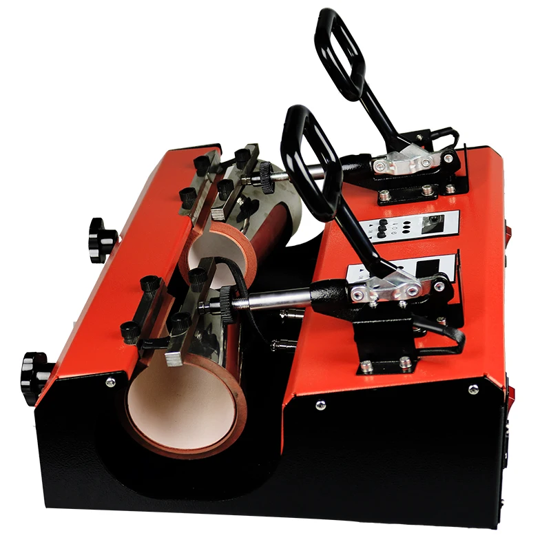 Low price double working bed mug press machine