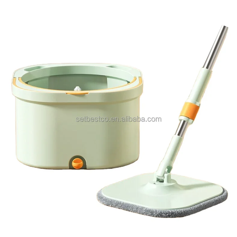 New hands free 360 degrees spin bucket mop  2 in 1 Clean and dirty water separation self-washing Cleaning bucket and Mop