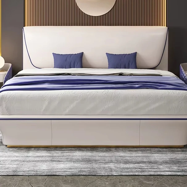 Modern Home Furniture Luxury king Size Double Master Bedroom Set Modern Adult Upholstered Bed