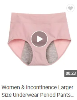 Larger Size Underwear Period Pants Menstruation 3 Layers Leak Proof Menstrual Plus Size Panties