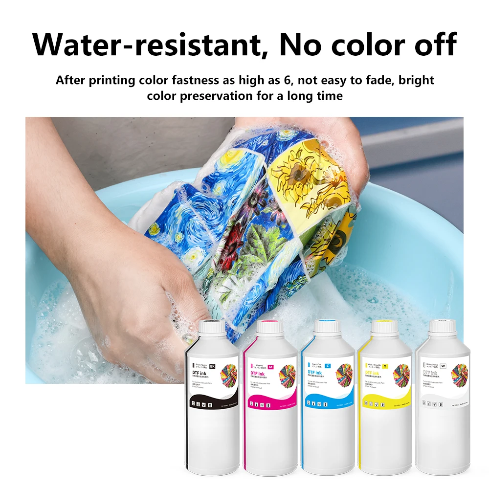 1L Winnerjet Water Based Ink dtf Ink for Epson DX5 DX7 5113 I3200 1390 l1800 P400 F2000 F2100 printhead