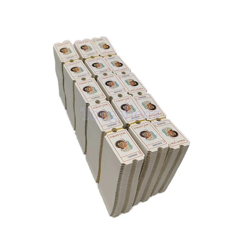 Factory Colorful Arcade Tickets Customised Lottery Ticket paper arcade redemption tickets paper