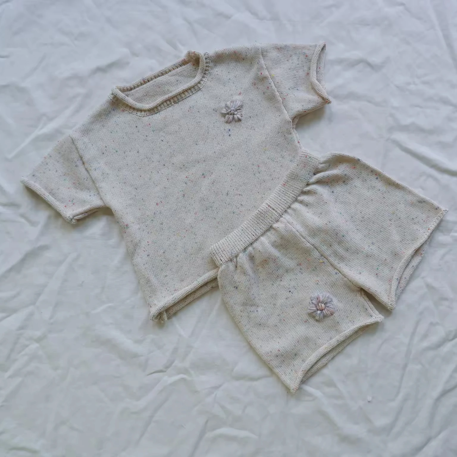 Australian Children Sweater Knitted T Shirt And Short Embroidered Sweater For Kids