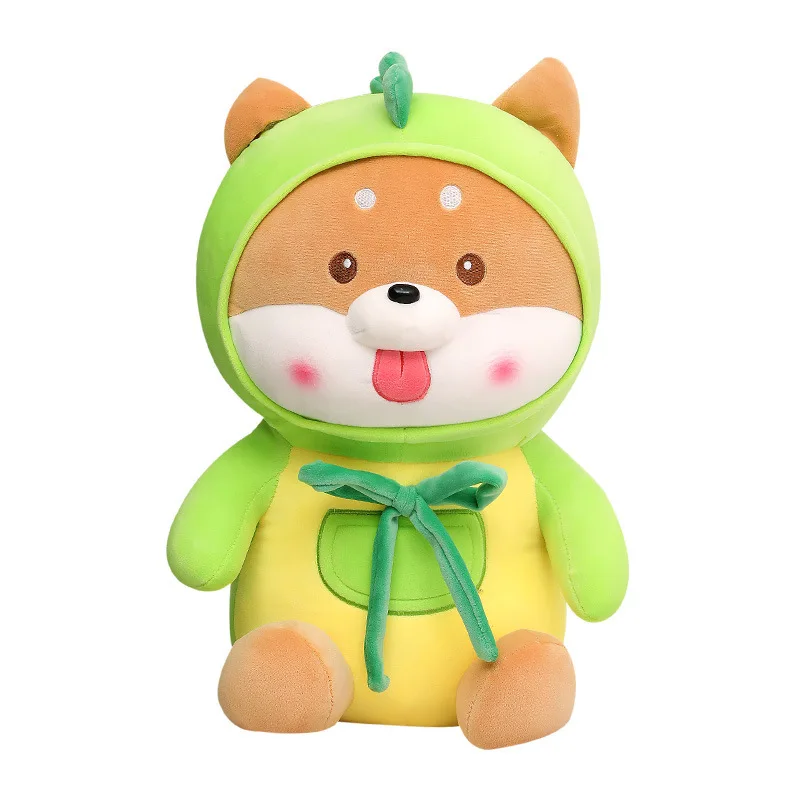 Hot selling cartoon cute dog pillow doll bed cartoon sleeping doll stuffed animals plush toys pretty gift for girls