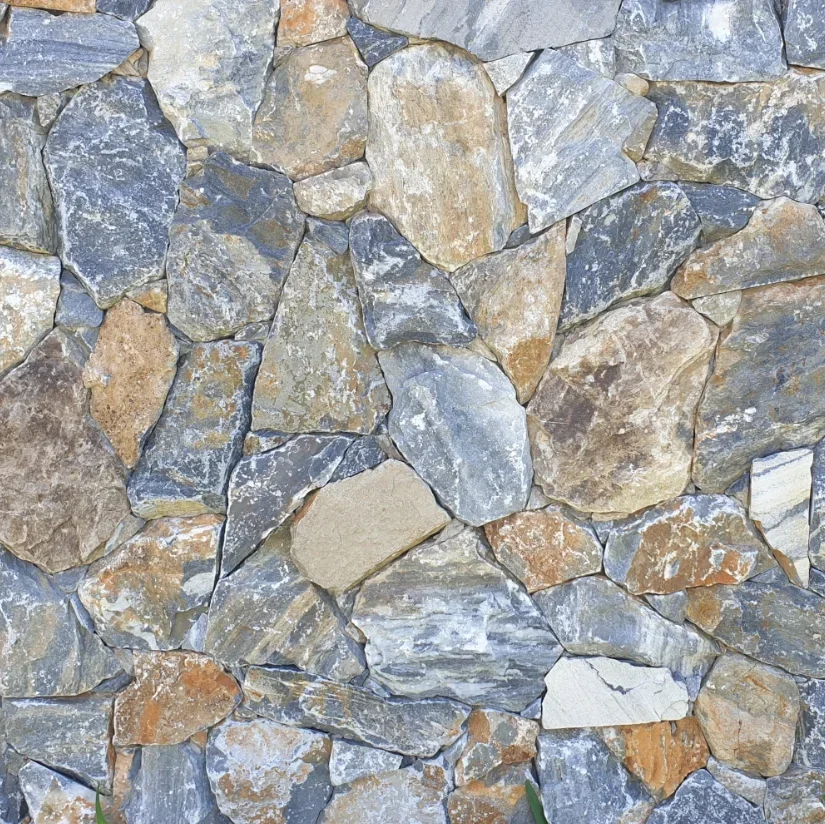 Wholesale Price Mixed Rustic Color Quartzite Dry Stack Stone Veneer Natural Exterior Stone Wall Cladding Outdoor Stone for Wall