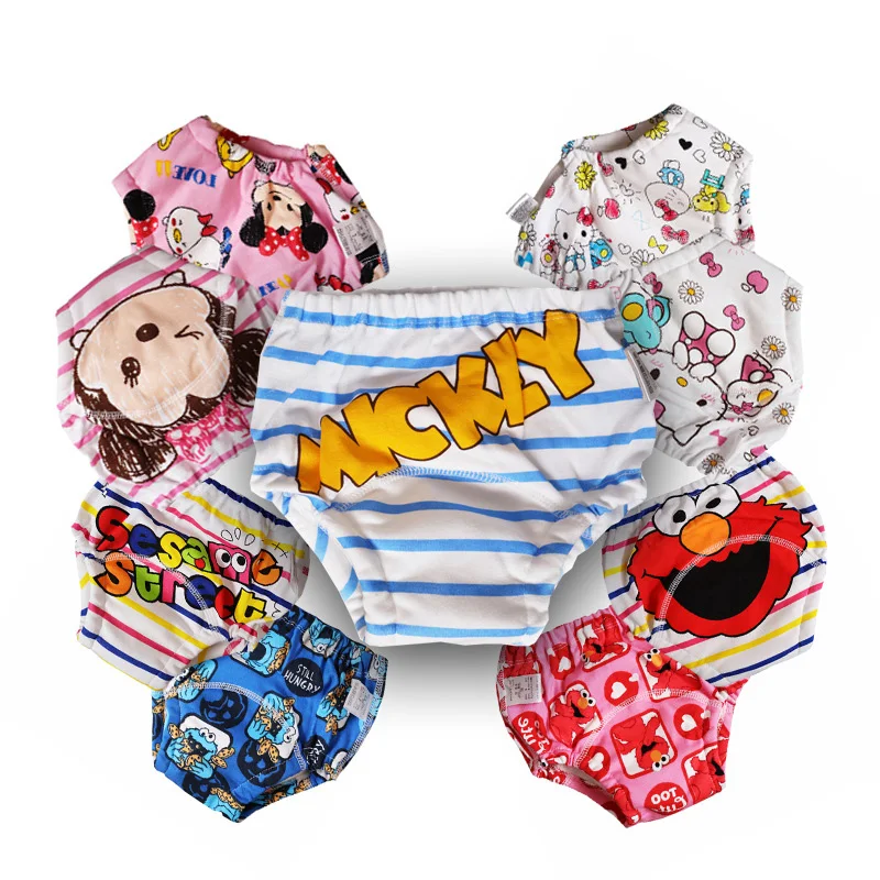 Washable Reusable Baby Cloth Pocket Diapers Potty Training Pants Toddler Training Underwear for Baby