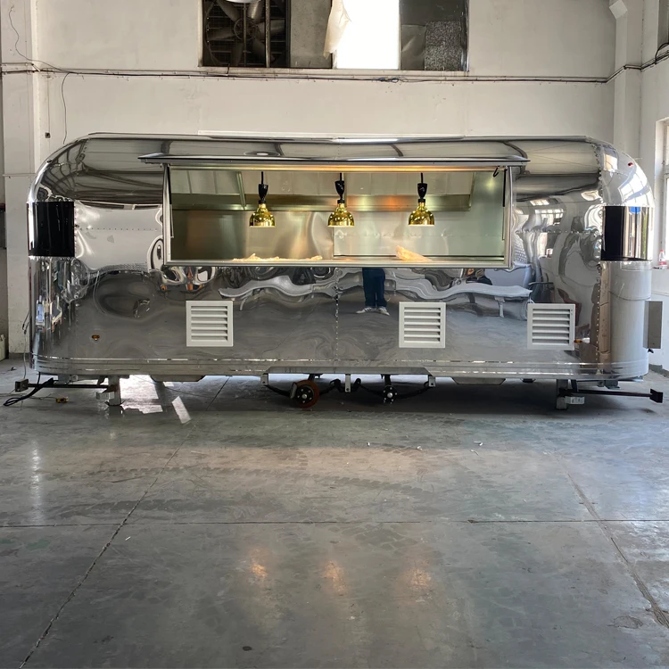 New Design High Quality Airstream Concession Food Truck Mobile Street Vending Trailer Food Trailer Mobile Food Truck