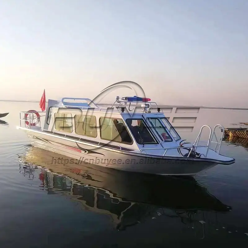 Factory Price Flush Deck Vessel Speed Boat 7.6 Meter 12-14 Persons Aluminium Boat Fun And Exciting Water Play Equipment