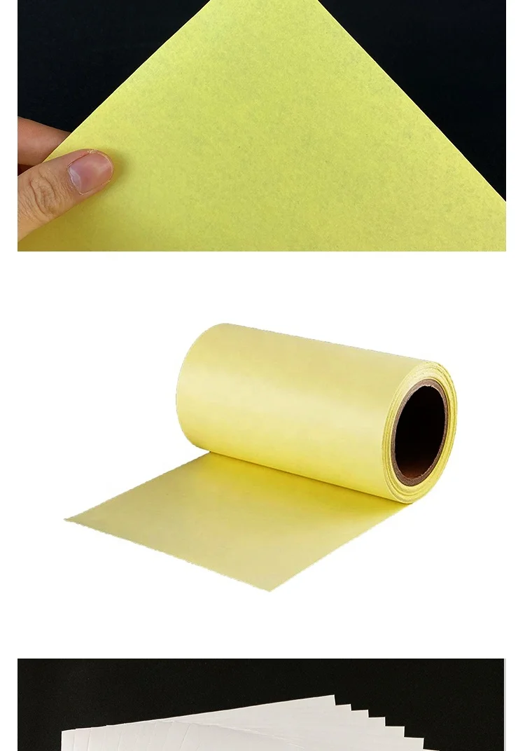 Factory promotion silicone adhesive reel brown dark yellow coated havana 120 gr release paper
