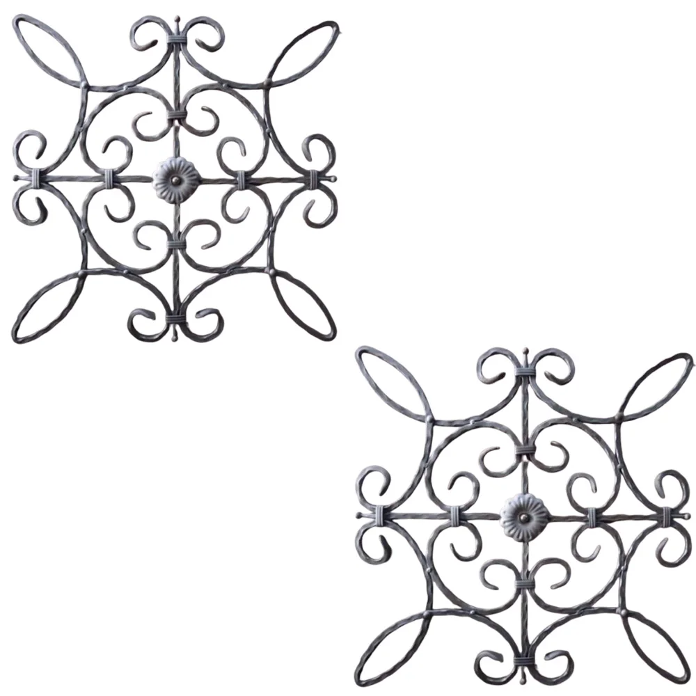 Wrought Iron Flower Panels Leaves Outdoor Decorative Iron Flower Accessories Ornamental Panel Cast Iron Ornaments Fittings