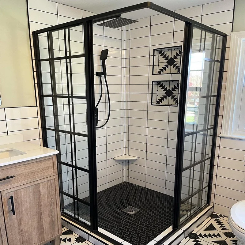 Glass luxury wc room rest room shower enclosures bathroom Sliding  Modern Bathroom Prefab Modular Shower Room for house