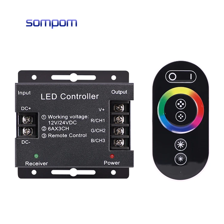 Светодиодный диммер DC 12V 24V регулятор затемнения 30A для светодиодных ламп