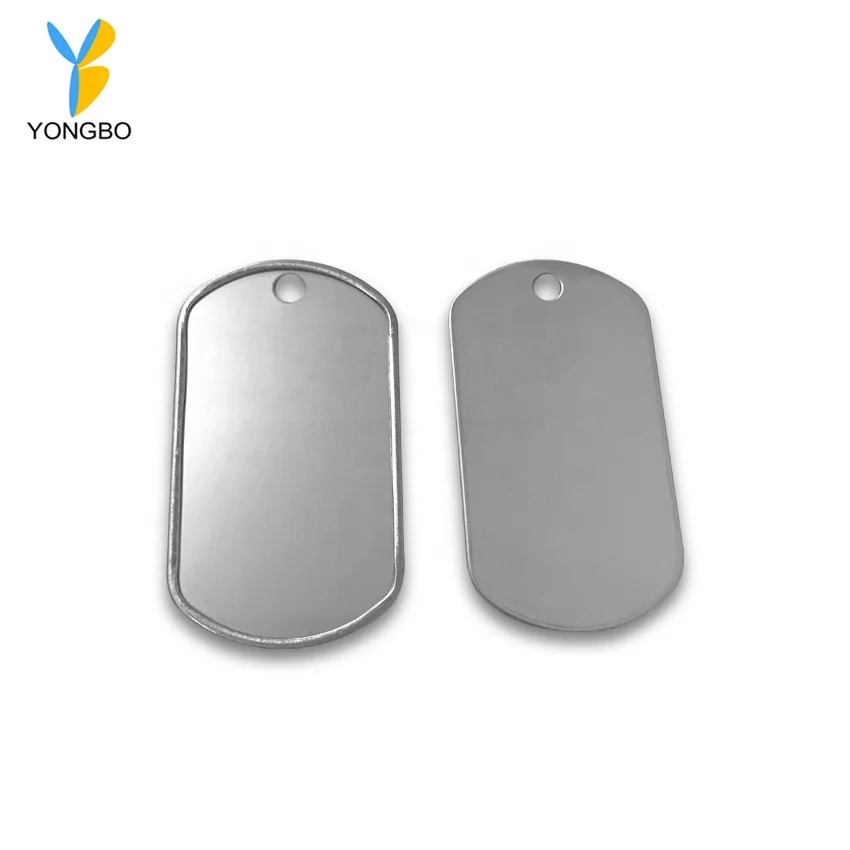 Manufacture 304 Stainless Steel Dog Tag With Matt Silver Or Shinny Silver Surface Finishing