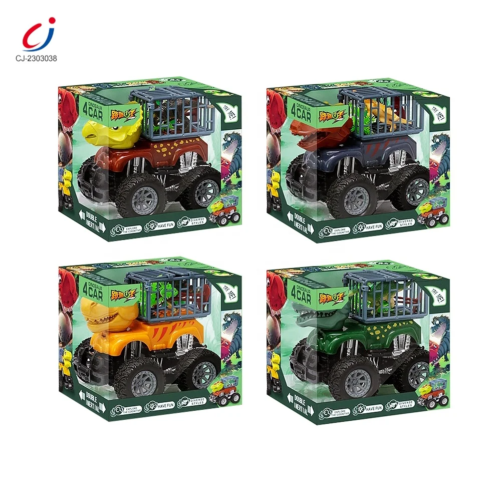 Chengji фрикционный двойной инерционный монстр-автомобиль для мальчиков игрушечный динозавр транспортировочный автомобиль грузовик