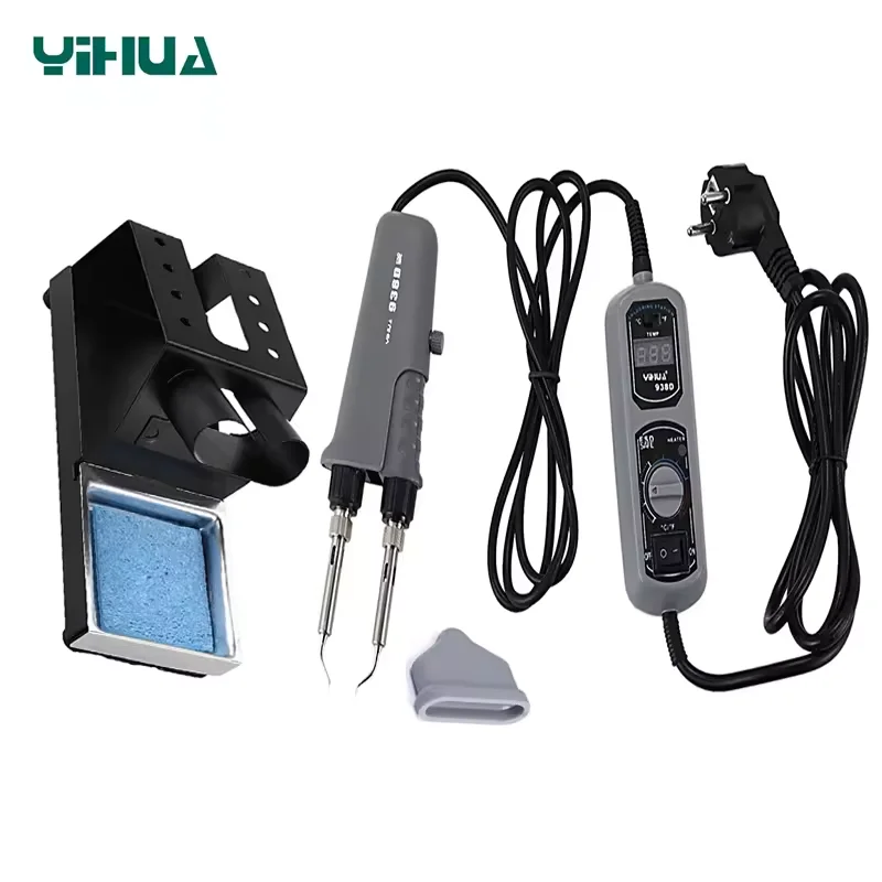 YIHUA 938D Hot Tweezers type Welding Tool BGA Rework Station Temperature Control Soldering Iron Portable Desoldering Station