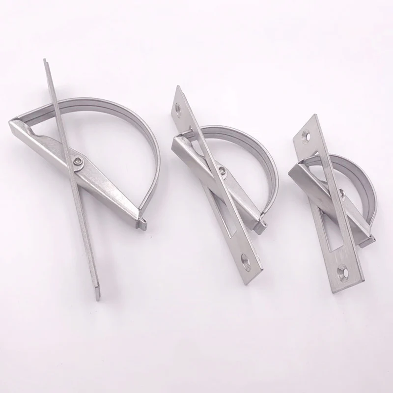 Stainless steel tatami concealed installation Cabinet door invisible Rotary Handles