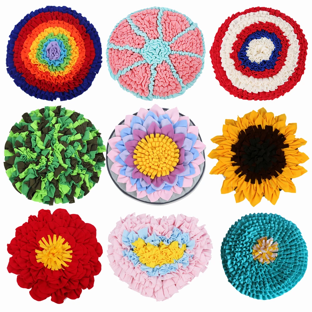 
Amazon Hot Sale Slow Feeder Feeding Training Snuffle Mat For Dogs 