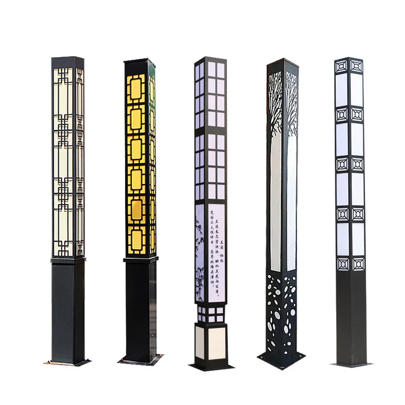 Manufacturer Decorative Commercial Garden Courtyard Pathway Pole Mounted Solar Lawn Light