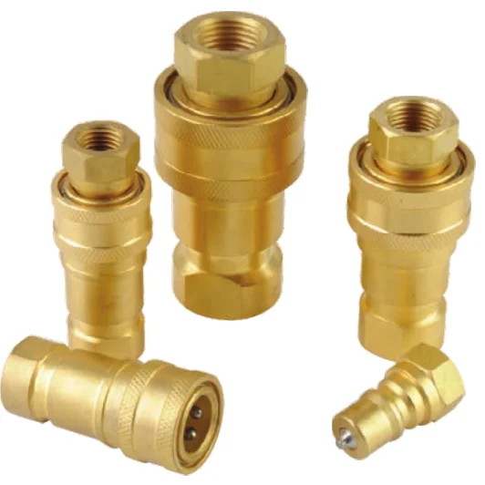 KZD nitto  ISO7241-B hydraulic quick release coupler NPT thread coupler brass quick coupling American type