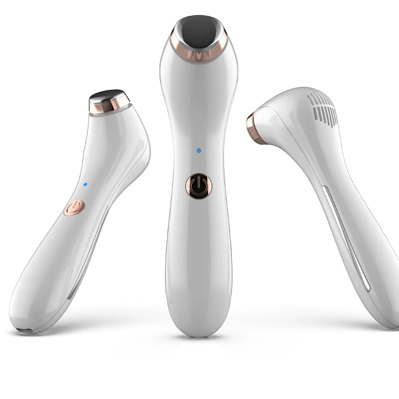 Portable vibration hot cold eye massager ergonomic home spa heat and cooling eye device for eye puffiness bags and darkcircle