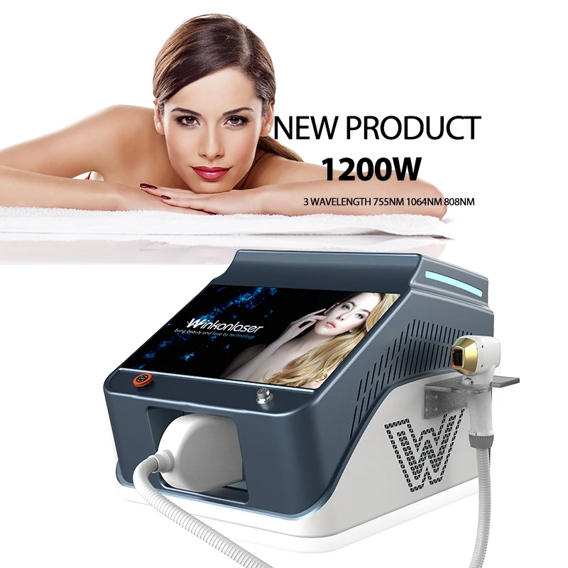 2024 New Product Hair Removal Machine Oem 755 808 1064 Portable Diode Laser Hair Removal 1200W