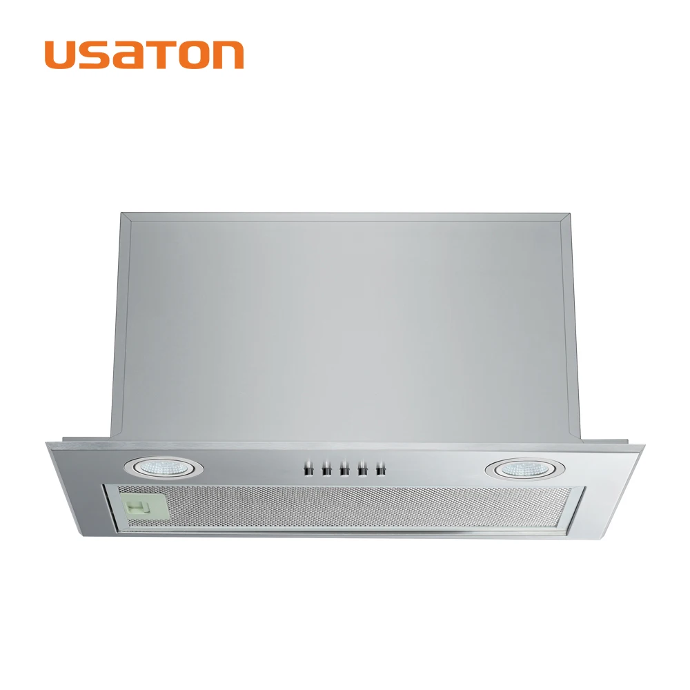 Restaurant Simple Style Stainless Steel Built-In Kitchen Hood Kitchen Range Hood
