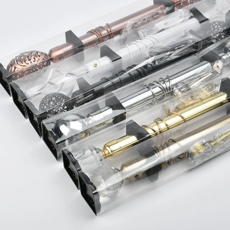 Fashion design home decoration metal durable retro curtain rod Roman rod Aluminum Alloy Roman Curtain rods and rails Curtain