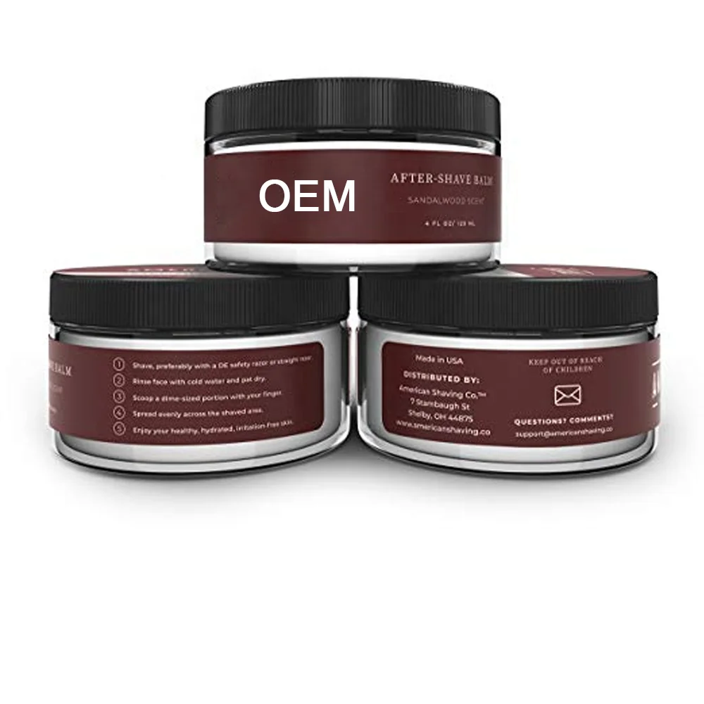  Фирменная торговая марка 100% натуральный увлажняющий лосьон после бритья для сандалового дерева бальзам мужчин