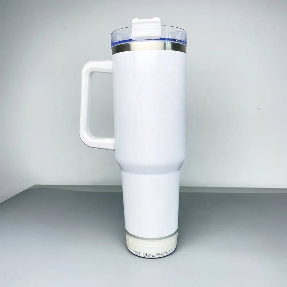 for girl gift sublimation speaker tumbler insulated vacuum popular Multi colors speaker 40oz tumblers