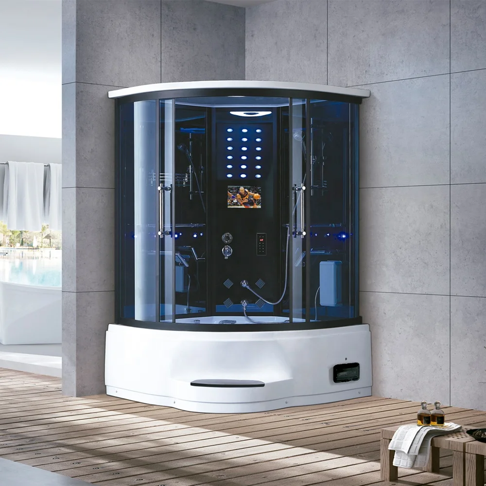 Sliding Door Shower Room Steam Shower Cabins Bath With TV