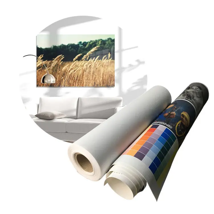 Wholesale 100% Cotton 280g  Custom Size Stretched DIY White Blank Canvas Roll For Artist Oil Painting Custom Art Supplies