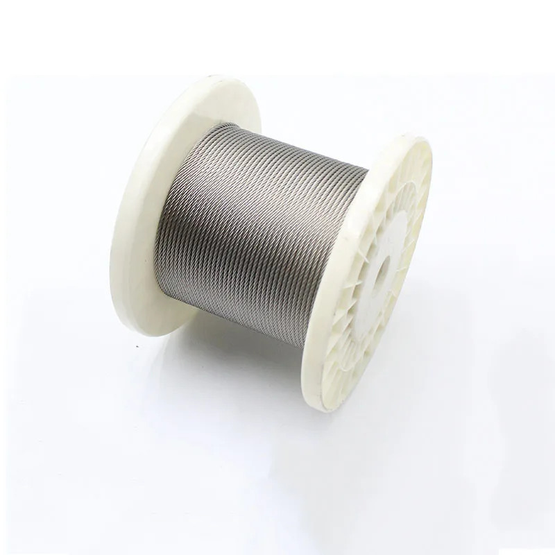 201 202 Stainless Steel Wire Rope 1mm 1.5mm 2mm 3mm 4mm 5mm 6mm 7mm 8mm 9mm 10mm Cable Metal Rope