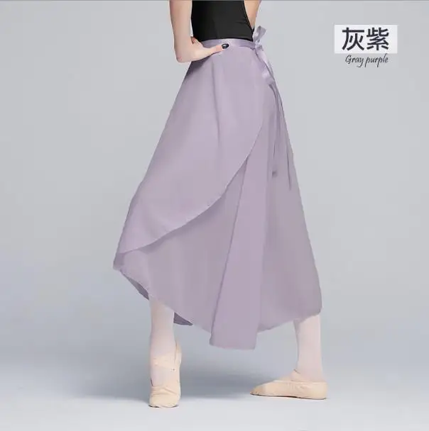 New 100% Polyester/Chiffon Elastic Waistband Ballet Dance Skirts for Adults Long Chiffon Ballet Skirts