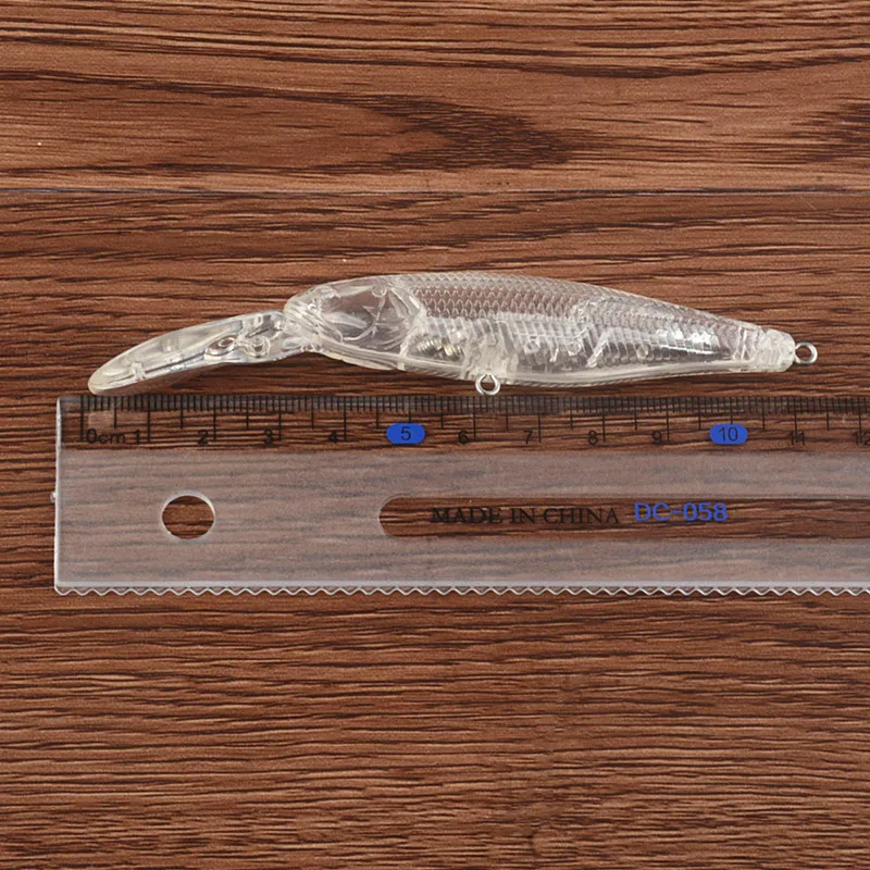 11.2CM 8.5G surface minnow pencil hard crankbait sublimation popper topwater body unpainted fishing lure blank blanks