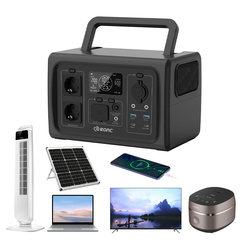 Outdoor Power Supply 600w High Power Mobile Large-Capacity Computer Charging Treasure Camping Emergency Portable Generator