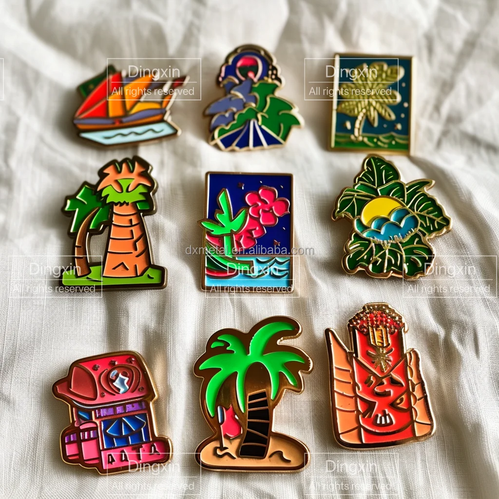 Customized Brooches Weather Forecast Pattern Badges Metal Pins Unique Styles For Brand Promotion Activity And Team Building