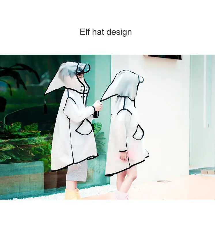 Cheapest wholesale  lightweight customized fashion kids raincoat rain jacket poncho