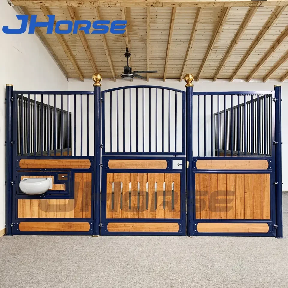 Special Offer European Style Built to Order Luxury Wooden Horse Box Front Gate Horse Barn Building Material