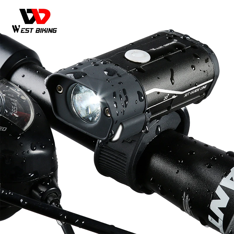 Фонарь велосипедный WEST BIKING с зарядкой от USB 4