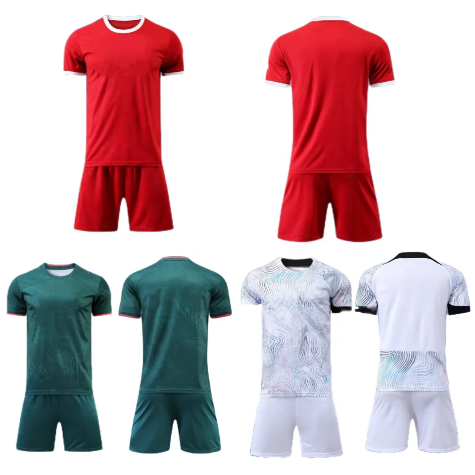 Kids Soccer Uniforms Children Cheap Soccer Team Jersey Uniforms Football Soccer Kids Jersey Short Set Youth Training Sports Wea